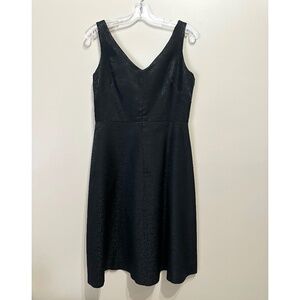 DONNA RICCO - Black v-neck sleeveless midi dress Size 8